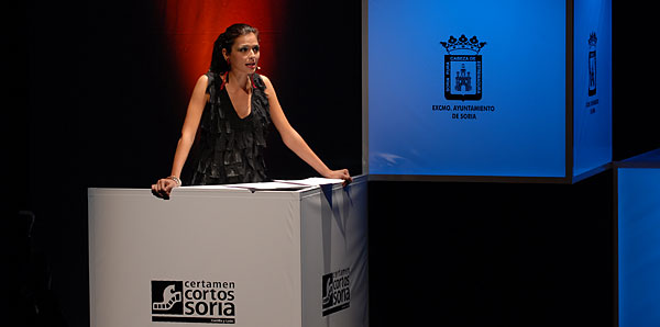 María Reyes presentando la gala
