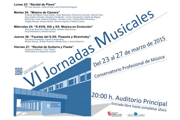 El Conservatorio celebra la próxima semana sus VI Jornadas musicales