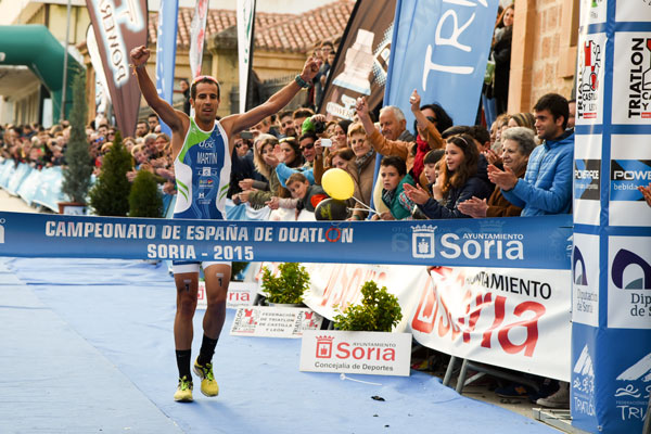 El onubense Emilio Martín gana su cuarto título de España de Duatlón en Soria