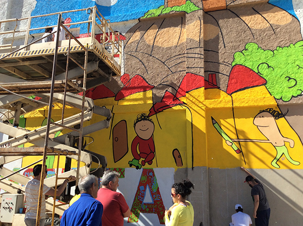 Un mural infantil como experiencia integradora en Monteagudo de las Vicarías