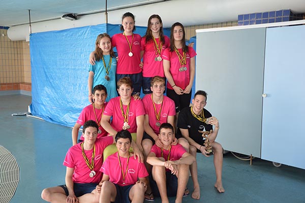 Cosecha de medallas en Aranda de Duero de los nadadores sorianos