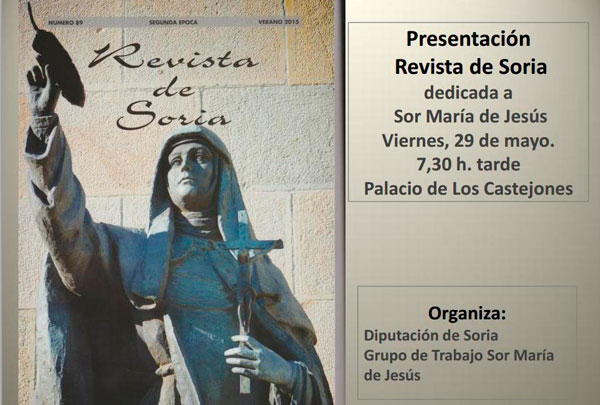 La Revista de Soria dedica un número monográfico a Sor María de Jesús