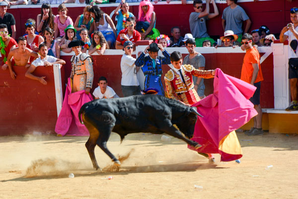 Casi tres horas y cuatro orejas en la novillada de la tarde