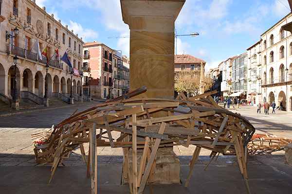 Soria homenajea a Italia con arte efímero