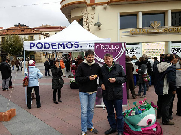 Podemos Soria reparte 700 torreznos