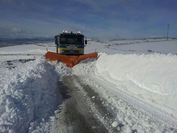 El Plan de Nieve de la Diputación empieza a funcionar