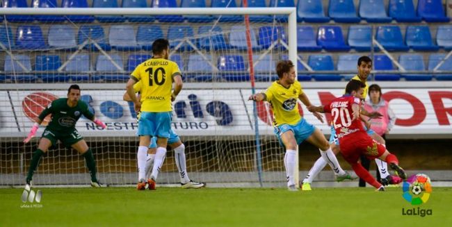 Un solitario gol de Pablo Valcarce da la victoria al Numancia frente al Lugo