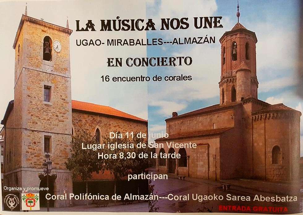 La música une a Almazán con el municipio vizcaíno de Ugao Miraballes
