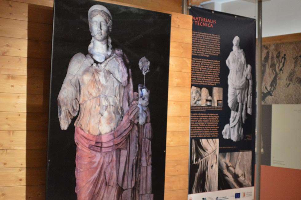 Exposición sobre la escultura de la diosa Fortuna de Clunia