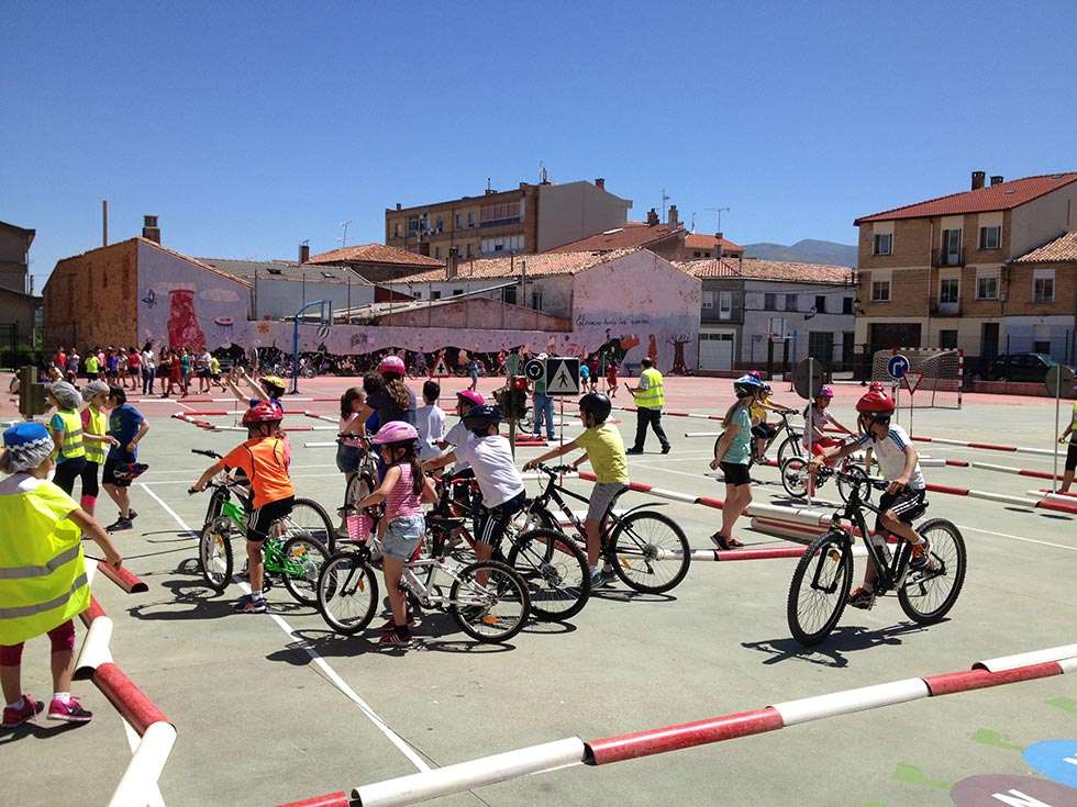 Un parque infantil cierra el Camino Escolar Seguro en Ólvega