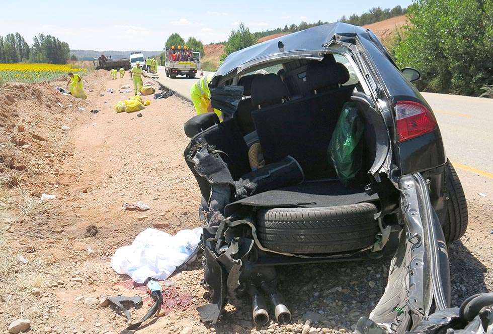 Una mujer fallecida en una colisión en la N-122, en El Burgo de Osma