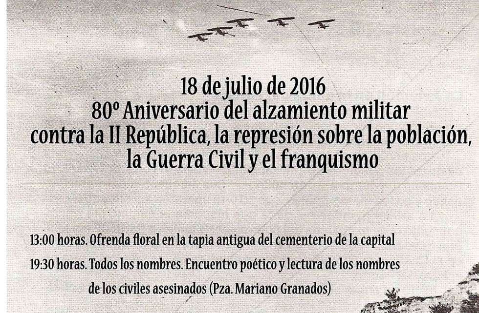 Recuerdo y Dignidad recuerda a las víctimas de la represión franquista en Soria