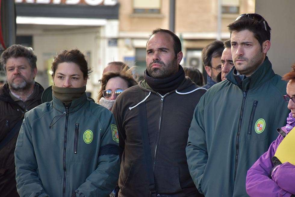 Medio centenar de agentes forestales reivindican más seguridad en su trabajo