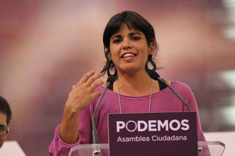 Teresa Rodríguez, en el acto principal de Podemos en Movimiento