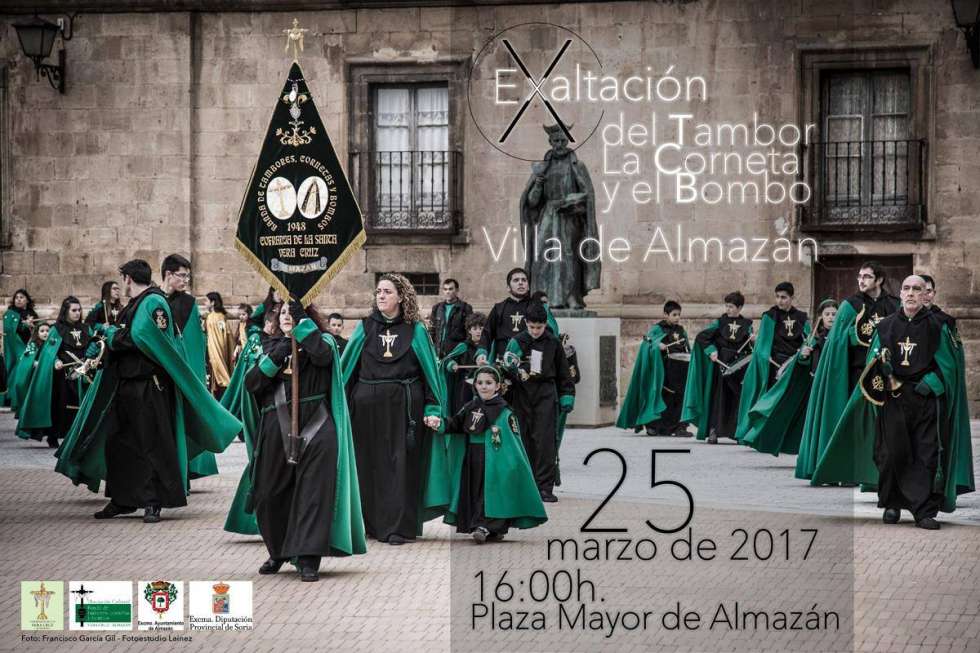 Almazán celebra la X Exaltación del tambor, la corneta y el bombo