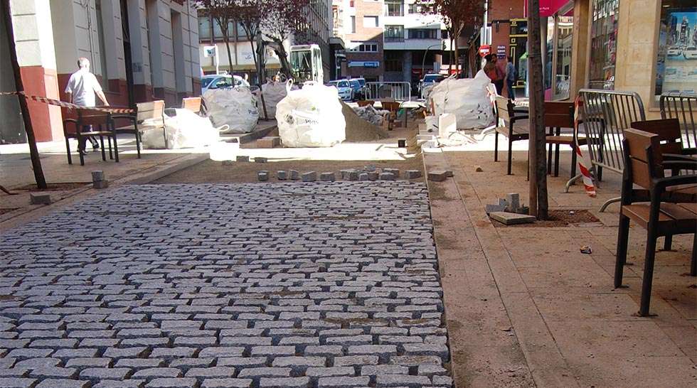 La plaza del Salvador encara la recta final de su remodelación