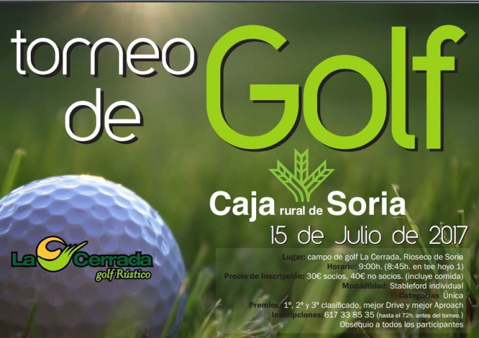 El I Torneo de Golf Caja Rural de Soria se celebra en La Cerrada