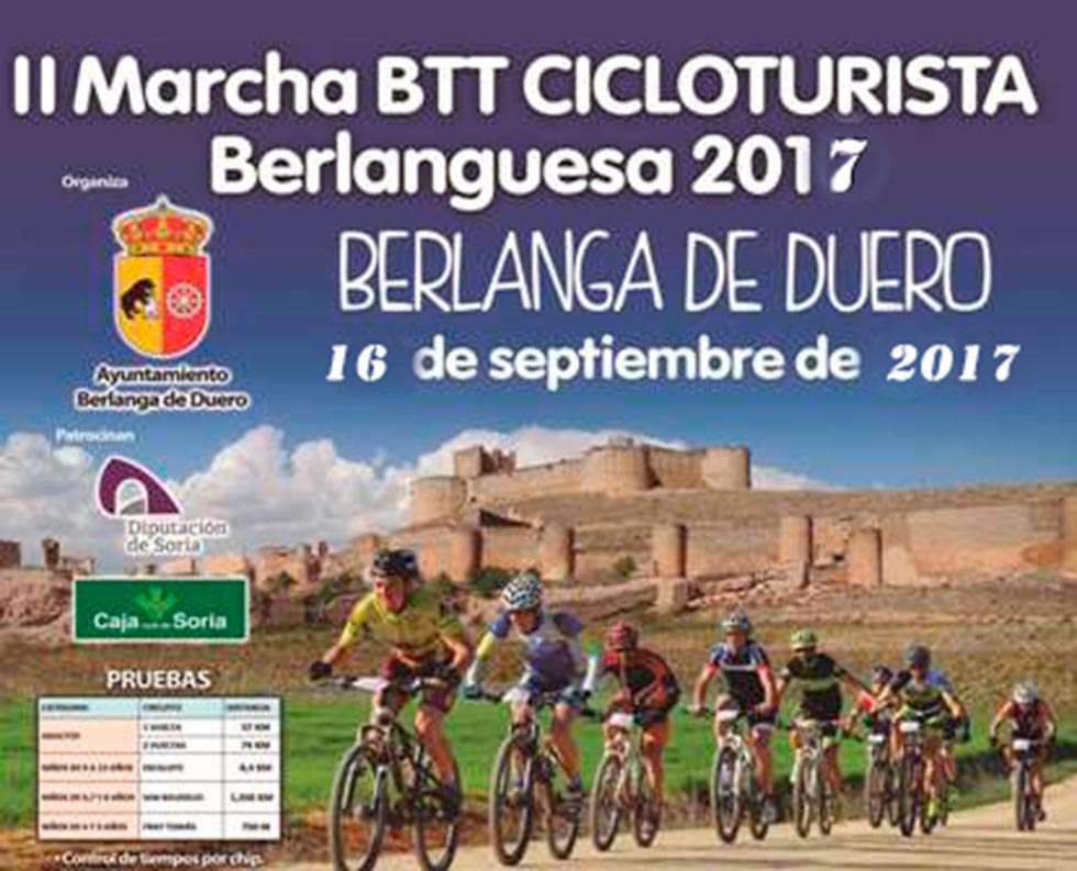 La II Marcha BTT Cicloturista Berlanguesa será el 16 de septiembre
