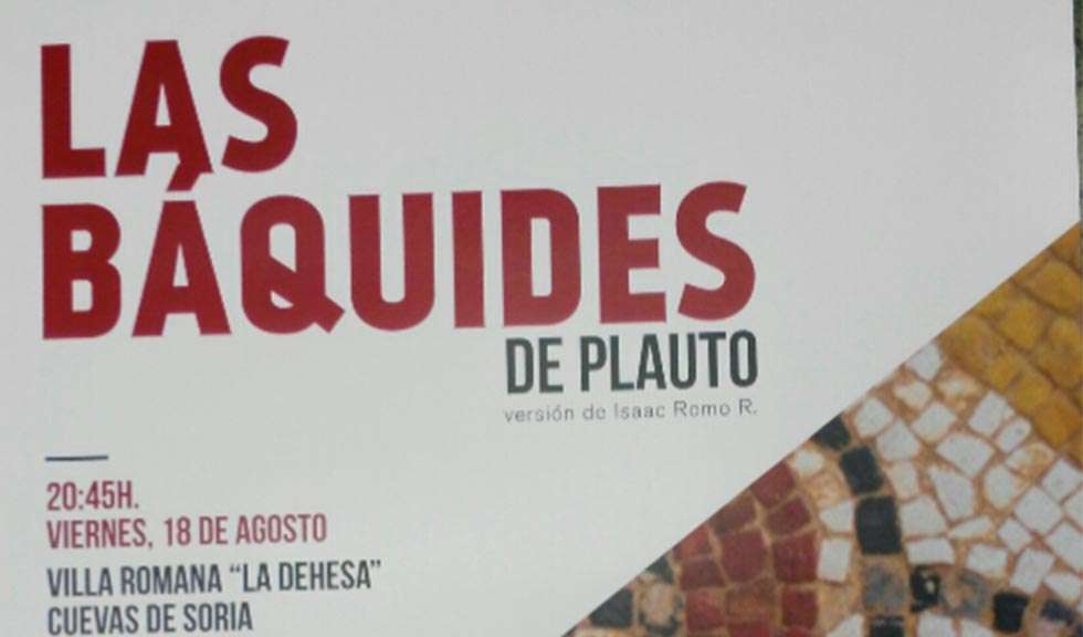 "Las Báquides", de Plauto, se representará en el museo Magna Mater de Las Cuevas