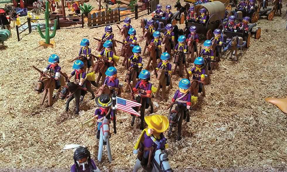 El western americano con muñecos de playmobil se exhibe en Golmayo El western americano con muñecos de playmobil se exhibe en Golmayo