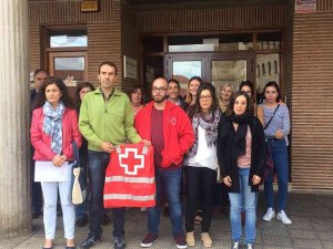 Minuto de silencio en Cruz Roja de Soria por la compañera Lorena Enebral