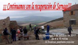 Nueva hacendera en Sárnago para seguir recuperando el pueblo