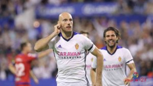El Zaragoza golea al Numancia (3-0) con Toquero como protagonista