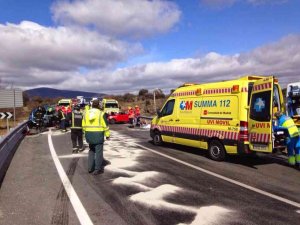 Un tramo de la N-122, el más peligroso de la red de carreteras del Estado