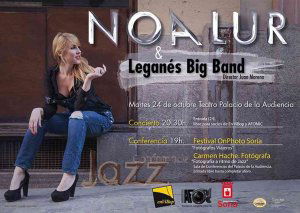 Noa Lur, con la Leganés Big Band, actúa en Soria Noa Lur, con la Leganés Big Band, actúa en Soria