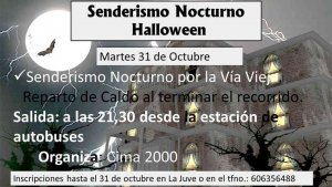 Senderismo nocturno en Ólvega, por la vía vieja