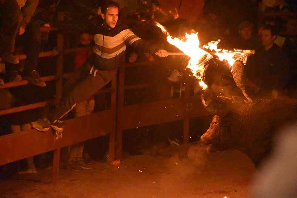 El toro jubilo, con dispositivo de seguridad, se celebra pero se apaga en segundos El toro jubilo, con dispositivo de seguridad, se celebra pero se apaga en segundos
