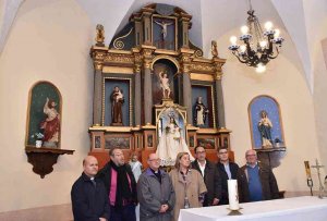 Restaurado un retablo del siglo XVIII de la iglesia de Navalcaballo