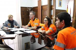 Curso de capacitación para regular el tráfico a Voluntarios de Protección Civil de Golmayo