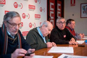 Los jubilados y pensionistas de UGT y CC.OO. se movilizan por unas pensiones dignas