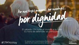 Podemos anima a la sociedad a defender unas pensiones dignas