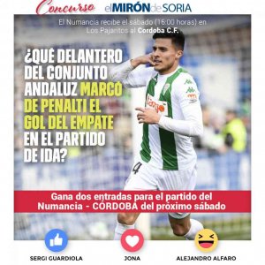 Gana dos entradas para ver el Numancia-CÓRDOBA