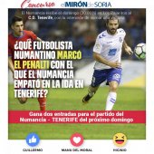 Gana dos entradas para ver el Numancia-TENERIFE