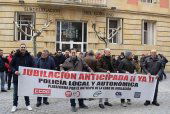 Segunda concentración de los policías locales por una jubilación anticipada Segunda concentración de los policías locales por una jubilación anticipada