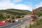 Cortes puntuales en la carretera de la presa de Enciso