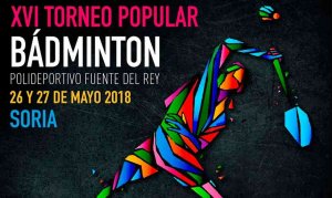 Últimos días para inscribrirse en el XVI Torneo Popular de Bádminton