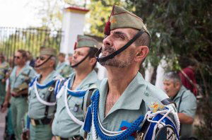 Homenaje de la fundación Yagüe a España y su bandera 