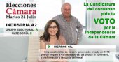 Hierros Gil, en la candidatura de consenso en las elecciones de la Cámara