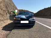 Colisión por alcance en la autovía de Aragón