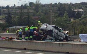 Herido grave un joven soriano en accidente mortal en Nalda