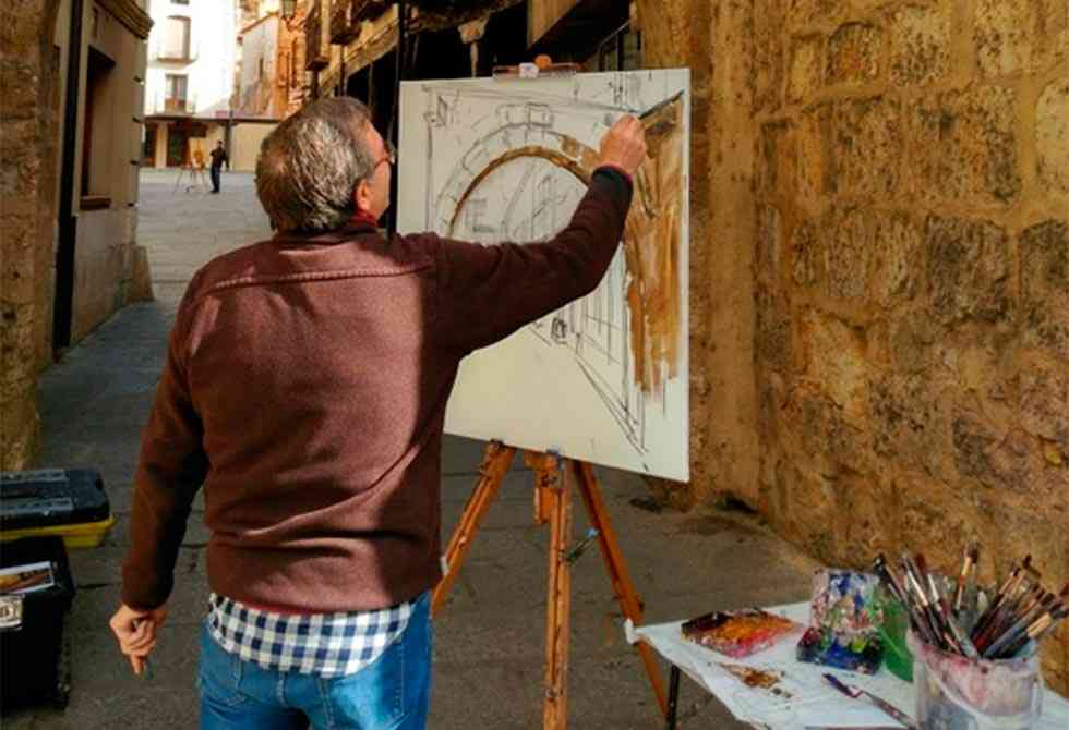 Diecisiete artistas locales exponen su pintura en San Esteban de Gormaz Diecisiete artistas locales exponen su pintura en San Esteban de Gormaz