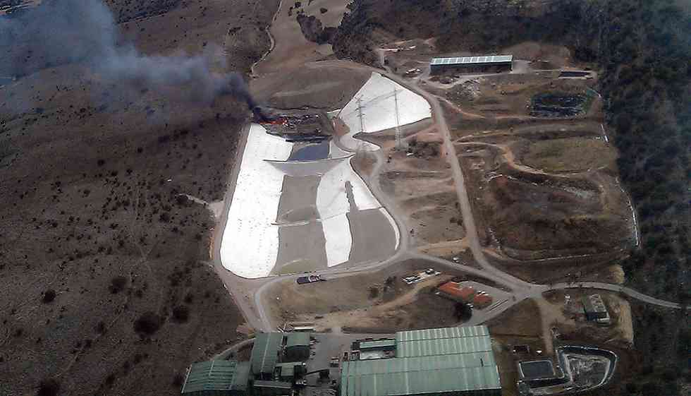 Incendio en la planta de residuos de Golmayo