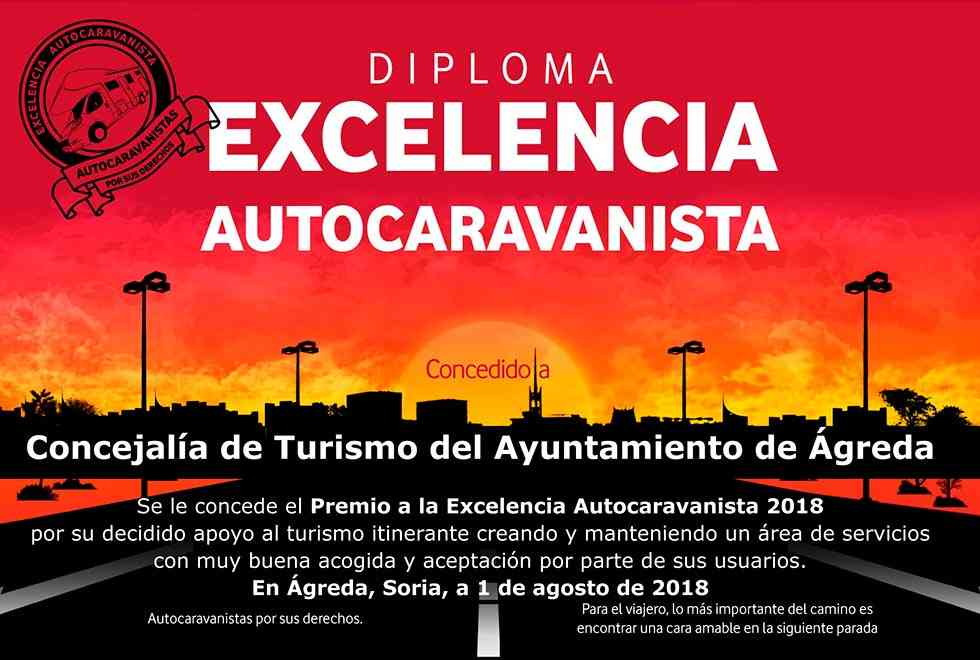Ágreda, reconocida con el Premio a la Excelencia Autocaravanista 2018 Ágreda, reconocida con el Premio a la Excelencia Autocaravanista 2018