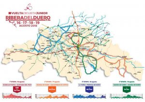 La Vuelta Ciclista Junior de la Ribera del Duero llega a San Esteban de Gormaz