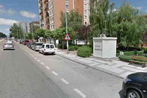 Accidente de un motorista en la avenida de Valladolid