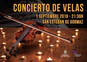 La música, protagonista en el "concierto de velas", en San Esteban de Gormaz